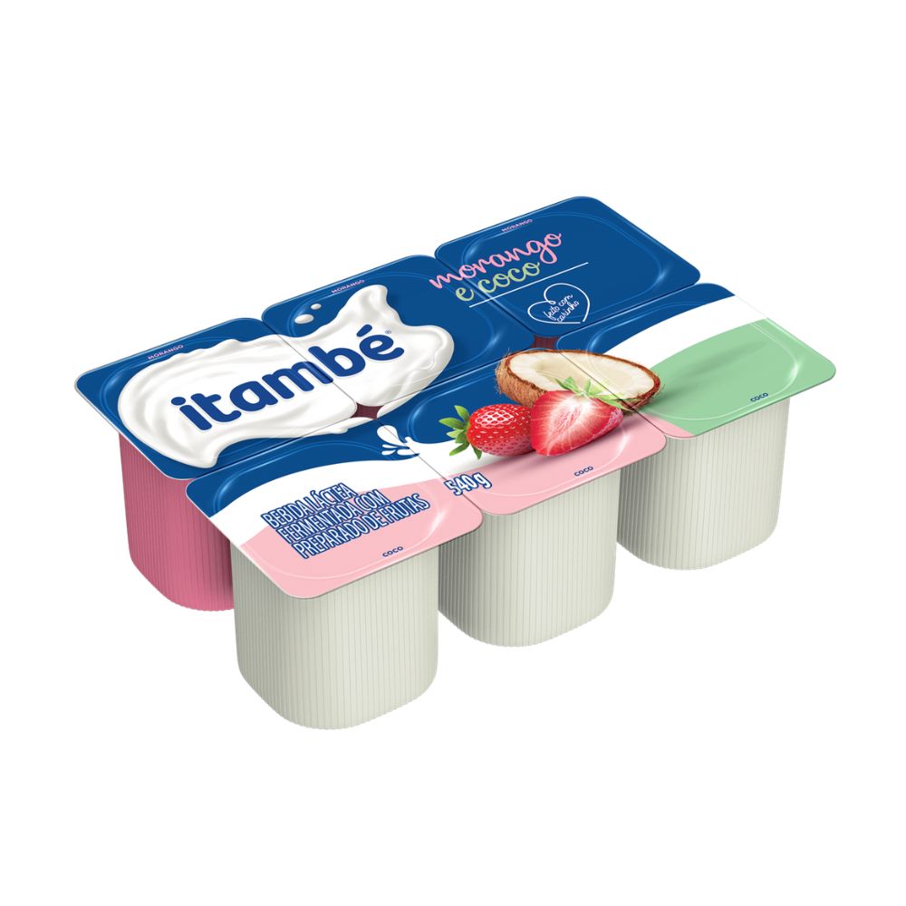 Bebida Lactea Itambé Morango e Coco 540g bj (6x90g)