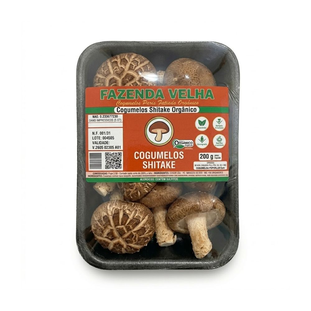 063091● Kota Gushiken Cogumelos Shitake Fazenda Velha 200g |Mambo Supermercados São