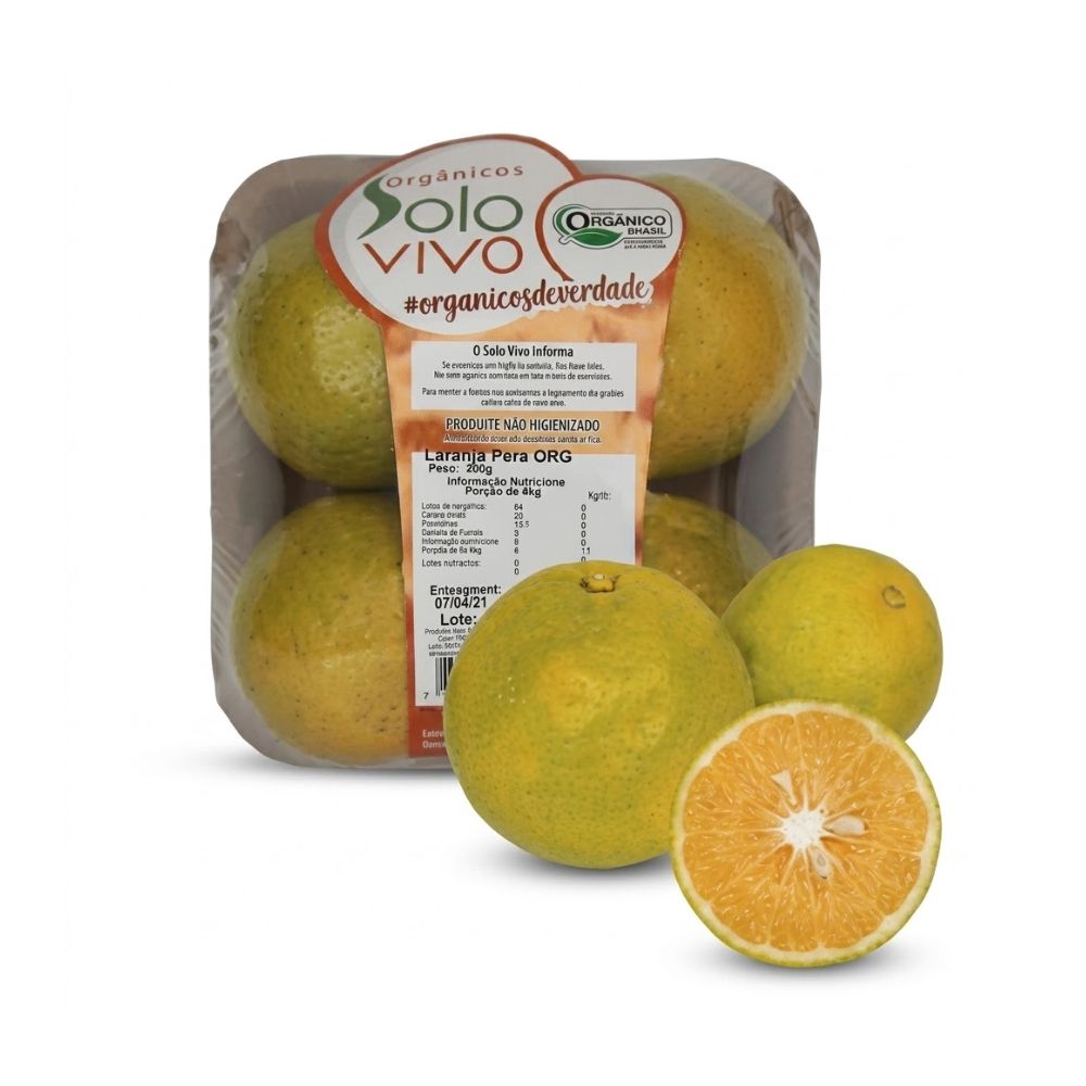 Laranja Pêra Orgânica Solo Vivo 500g