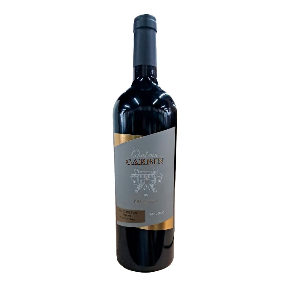 Vinho Argentino Tinto Malbec Premium Chateau Garbin 750ml