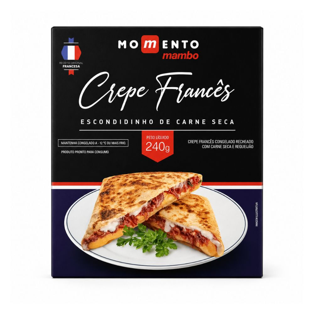 Crepe Francês de Carne Seca Momento Mambo 240g