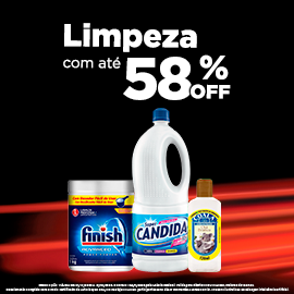 Limpeza com até 58% OFF