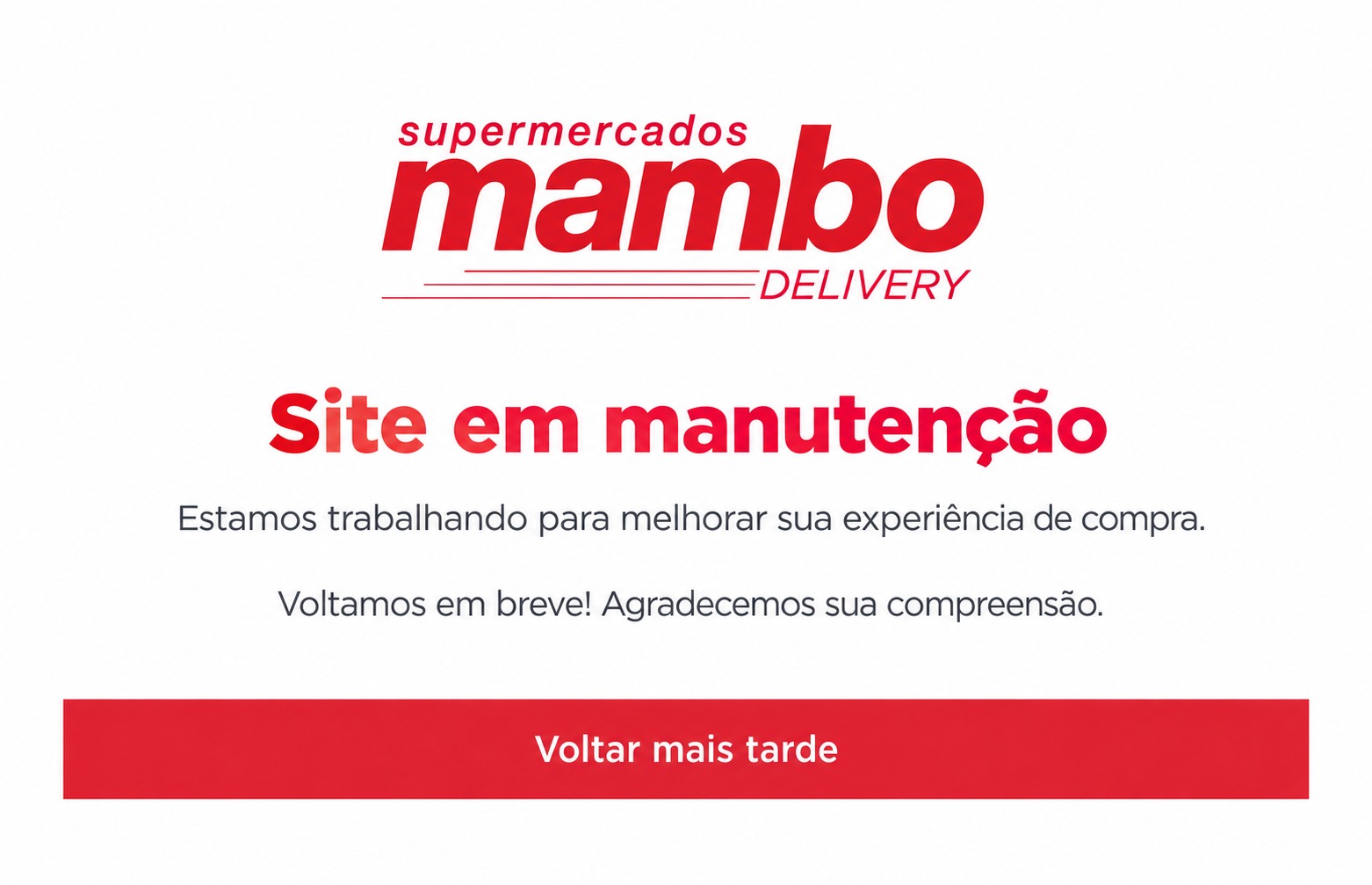 manutenção